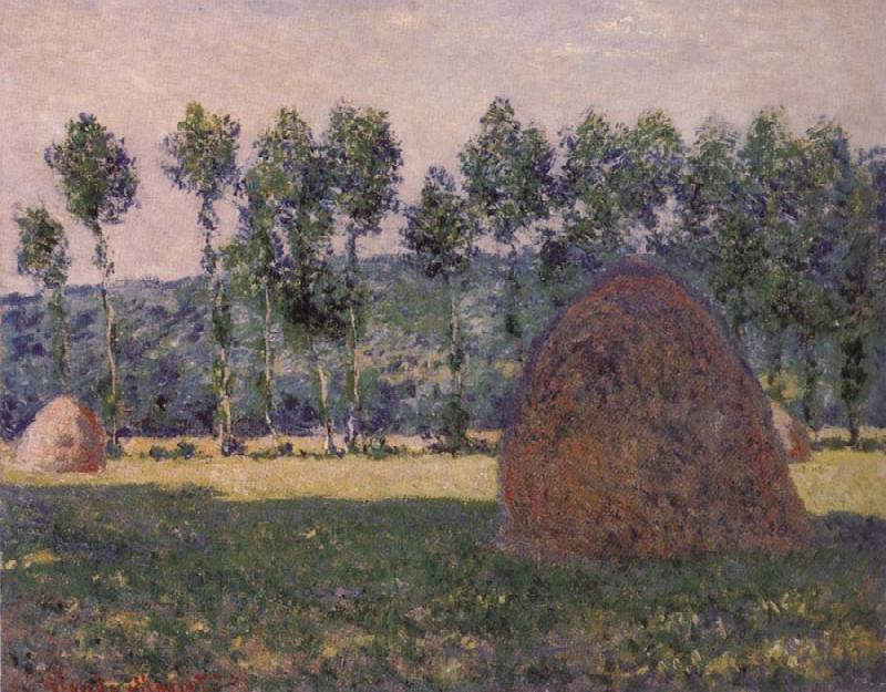 Claude Monet Haystacks,Night Effect Norge oil painting art